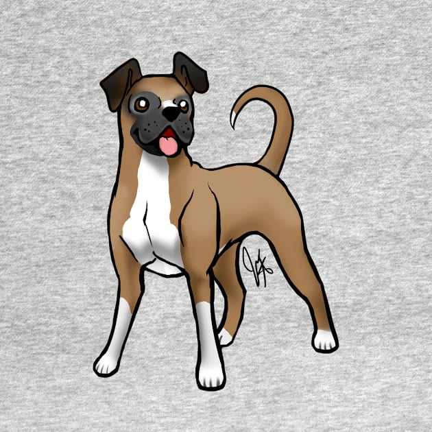 Dog - Boxer - Natural Fawn by Jen's Dogs Custom Gifts and Designs